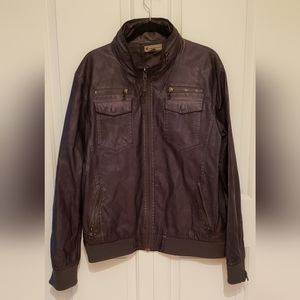 Men's Faux Leather Jacket